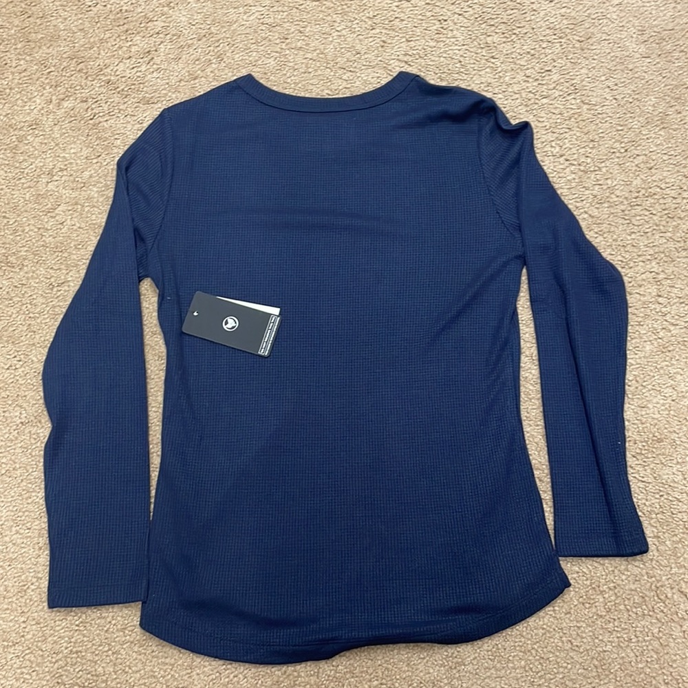 Alpha Forward women waffle long sleeve shirt. Small - Picture 8 of 8